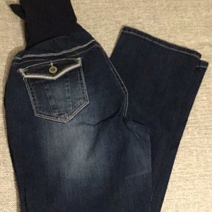 Maternity Blue Jeans Wallflower